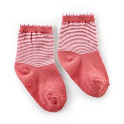Cutewalk By Babyhug Anti Bacterial Ankle Length Socks Cherry Print Pack Of 3 - White & Red