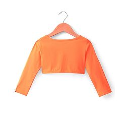 Babyhug 100% Cotton Knit Frock with Full Sleeve Shrug Floral Print - Navy Blue & Orange