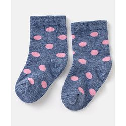Cute Walk By Babyhug Non Terry Anti Bacterial Ankle Length Floral Design Socks Pack of 3 - Multicolour