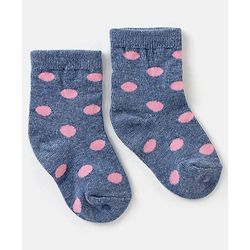 Cute Walk By Babyhug Non Terry Anti Bacterial Ankle Length Floral Design Socks Pack of 3 - Multicolour