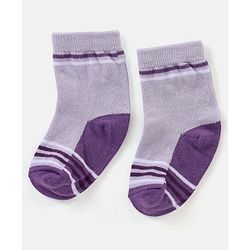 Cute Walk By Babyhug Non Terry Anti Bacterial Ankle Length Design Socks Pack of 3 - Multicolour