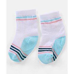 Cute Walk By Babyhug Non Terry Anti Bacterial Ankle Length Design Socks Pack of 3 - Multicolour