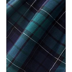 Babyhug Woven Yarn Dyed Half Sleeves Frock Checkered - Green & Blue