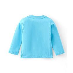 Babyhug Cotton Knti Full Sleeves T-Shirts Striped & Tiger Printed Pack of 5 - Blue Red & Yellow
