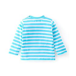 Babyhug Cotton Knti Full Sleeves T-Shirts Striped & Tiger Printed Pack of 5 - Blue Red & Yellow