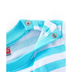 Babyhug Cotton Knti Full Sleeves T-Shirts Striped & Tiger Printed Pack of 5 - Blue Red & Yellow