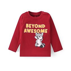 Babyhug Cotton Knit Full Sleeves T-Shirt With Dino Graphics Pack of 7 - Multicolour