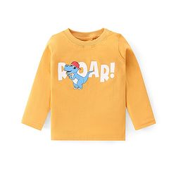 Babyhug Cotton Knit Full Sleeves T-Shirt With Dino Graphics Pack of 7 - Multicolour