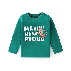 Babyhug Cotton Knit Full Sleeves T-Shirt With Dino Graphics Pack of 7 - Multicolour