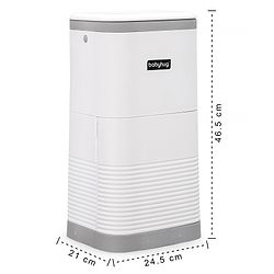 Babyhug Diaper Pail with Odor Lock Technology & Refill Bag-Grey