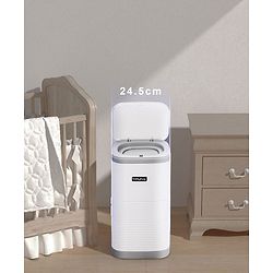 Babyhug Diaper Pail with Odor Lock Technology & Refill Bag-Grey
