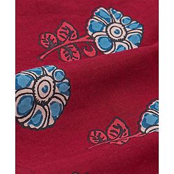 Babyhug 100% Cambric Full Sleeve Printed Kurta With Solid Dhoti Set - Maroon