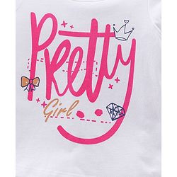 Babyhug Cotton Woven Single Jersey Floral Printed Dungaree and Full Sleeves T-Shirt - Multicolour