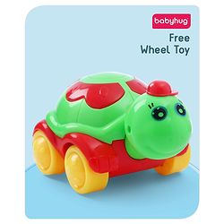 Babyhug Turtle On Wheels-Green & Red