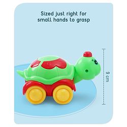 Babyhug Turtle On Wheels-Green & Red