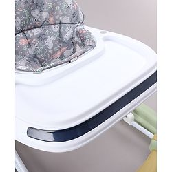 Babyhug Bunny Face 2 In 1 Walker Cum Rocker With 3 Level Adjustable Height & Musical Play Tray With Light  - Green