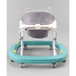 Babyhug 2 In 1 Multifunctional Baby Walker Cum Rocker With 3 Level Height Adjustment & Musical Play Tray -Green