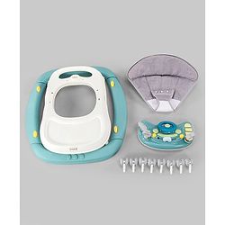 Babyhug 2 In 1 Multifunctional Baby Walker Cum Rocker With 3 Level Height Adjustment & Musical Play Tray -Green