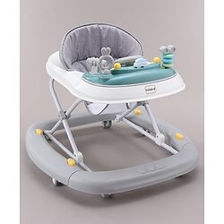 Babyhug 2 In 1 Multifunctional Baby Walker Cum Rocker With 3 Level Height Adjustment & Musical Play Tray -Green