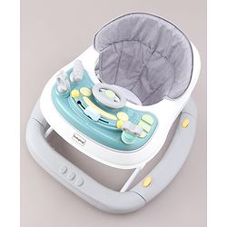 Babyhug 2 In 1 Multifunctional Baby Walker Cum Rocker With 3 Level Height Adjustment & Musical Play Tray -Green