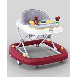 Babyhug 2 In 1 Multifunctional Baby Walker Cum Rocker With 3 Level Height Adjustment & Musical Play Tray -Green