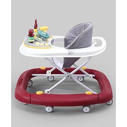 Babyhug 2 In 1 Multifunctional Baby Walker Cum Rocker With 3 Level Height Adjustment & Musical Play Tray -Green