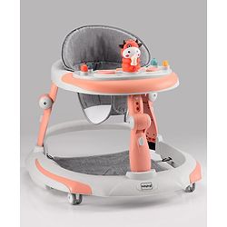 Babyhug Multi-functional Musical Baby Walker- Orange