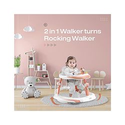 Babyhug Multi-functional Musical Baby Walker- Orange