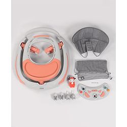 Babyhug Multi-functional Musical Baby Walker- Orange