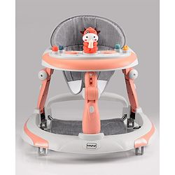 Babyhug Multi-functional Musical Baby Walker- Orange