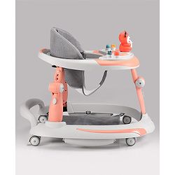 Babyhug Multi-functional Musical Baby Walker- Orange
