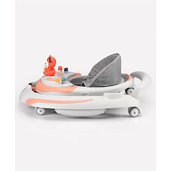 Babyhug Multi-functional Musical Baby Walker- Orange