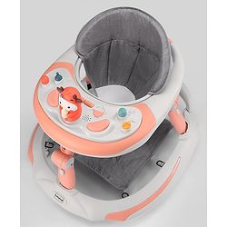Babyhug Multi-functional Musical Baby Walker- Orange