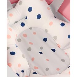 Babyhug Foldable Bath Tub with Printed Cushion - Pink