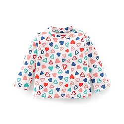 Babyhug Interlock Cotton Knit Full Sleeves Heat Print Night Suit - White