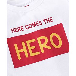 Babyhug 100% Cotton Full Sleeves T-Shirt with Text Graphics Print & Striped Pack of 3  - Blue & White