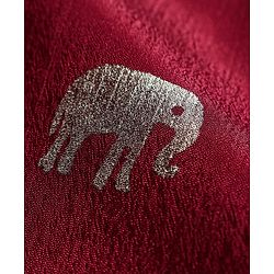 Babyhug Woven Full Sleeves Foil Printed Kurta & Pyjama Set - Maroon & White