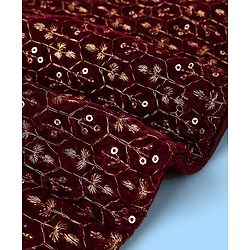 Babyhug Full Sleeves Sequined Embroidered Kurta Pyjama Set - Maroon