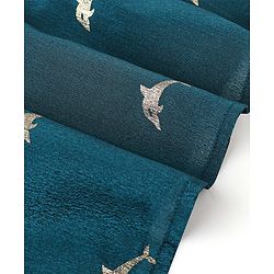 Babyhug Woven Full Sleeves Foil Printed Kurta & Dhoti Set - Teal Blue