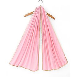 Babyhug Three Fourth Sleeves Sequenced & Embroidered Kurti with Sharara & Dupatta Set - Pink