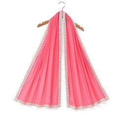 Babyhug Woven Sleeveless Kurti & Churidar Set with Dupatta Ajrakh Print - Pink