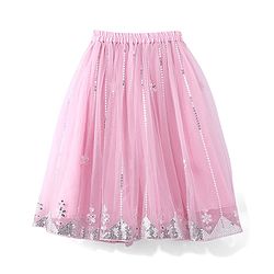 Babyhug Half Sleeve Sequined Choli Lehenga and Dupatta Set - Light Pink