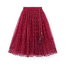 Babyhug Half Sleeves Sequenced Choli & Lehenga  with Dupatta Set - Maroon