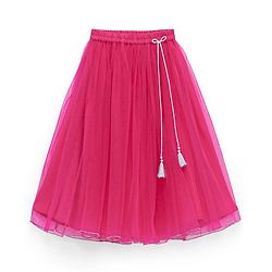 Babyhug Sleeveless Sequenced Choli with Net Lehenga and Embroidered Jacket Set - Hot Pink
