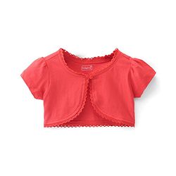 Babyhug Poplin Half Sleeves Shrug with Frock - White & Pink