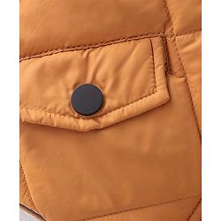 Babyhug Full Sleeves Reversible Solid Colour Hooded Jacket - Mustard & Wine