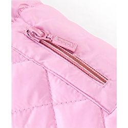 Babyhug Full Sleeves Hooded Quilted Jacket - Pink