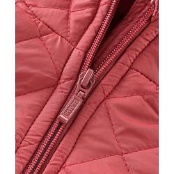 Babyhug Full Sleeves Hooded Quilted Jacket - Rust Red