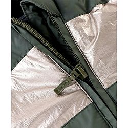 Babyhug Woven Full Sleeves Hooded Jacket with Front Zipper - Olive Green
