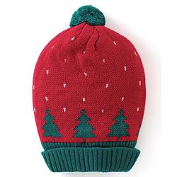 Babyhug Woollen Cap Tree Design - Multicolour